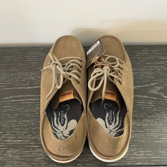 Men’s US Size 10 Olukai Sneakers Suede Leather Tan *NEW* w/TAGS - Picture 6 of 9